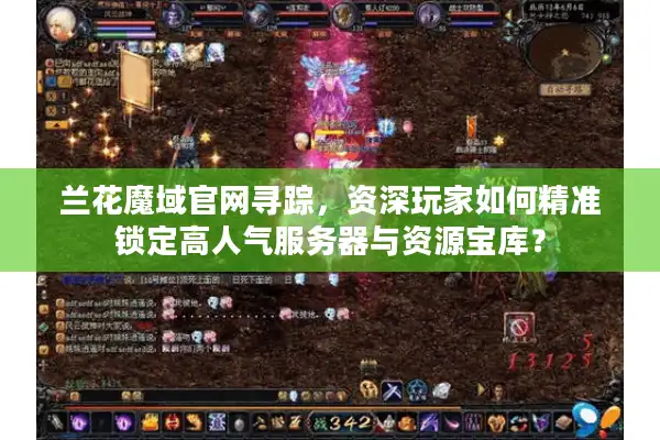 兰花魔域官网寻踪，资深玩家如何精准锁定高人气服务器与资源宝库？