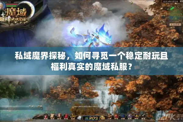 私域魔界探秘，如何寻觅一个稳定耐玩且福利真实的魔域私服？